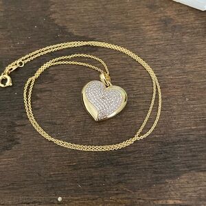 FAS Thai Gold Plated Over Sterling Silver Heart